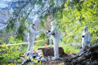 Simulated war crime scenes including a detention centre, execution area and mass grave, were set up during the exercise with the assistance of the French Forensic Police.